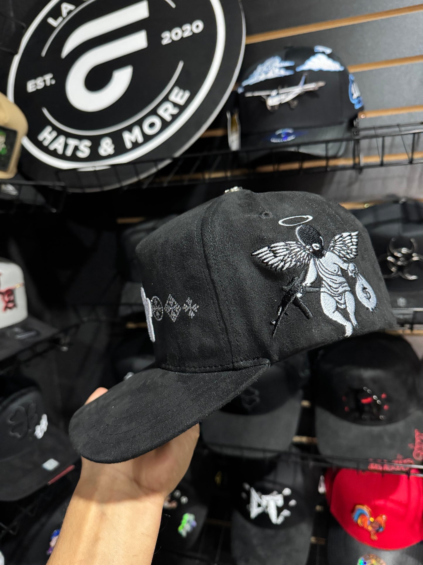 Hat LA Crystals Rico Hats Black