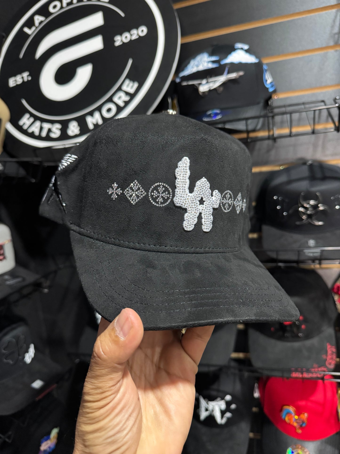 Hat LA Crystals Rico Hats Black