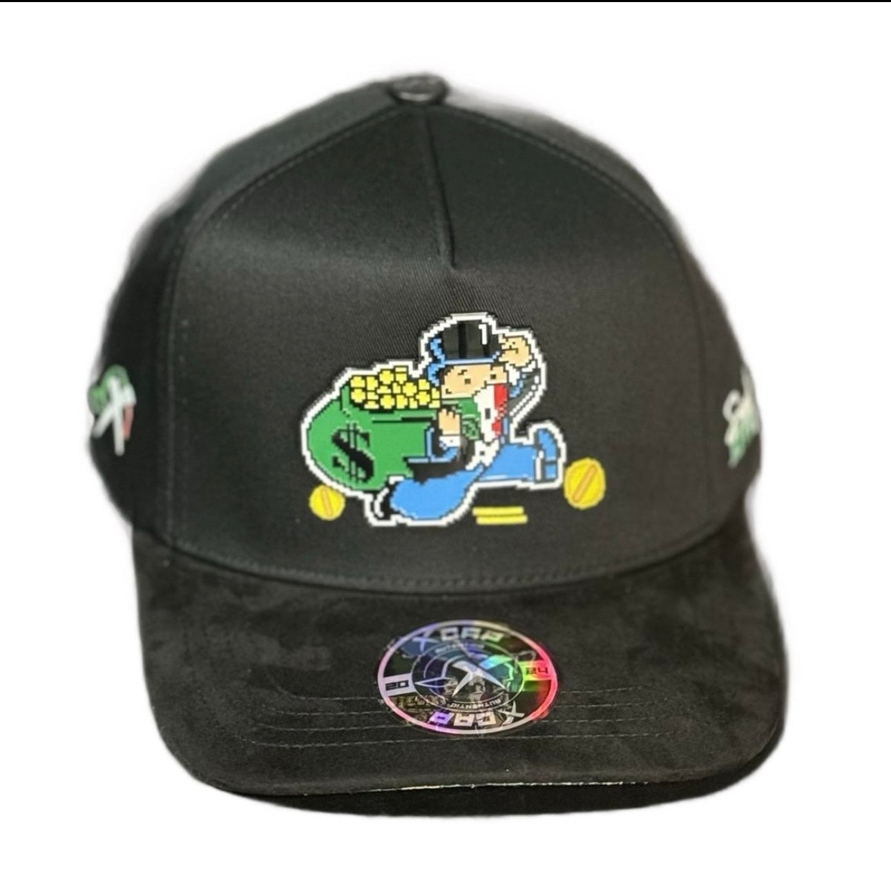 Hat Monopoly Money Bag Black