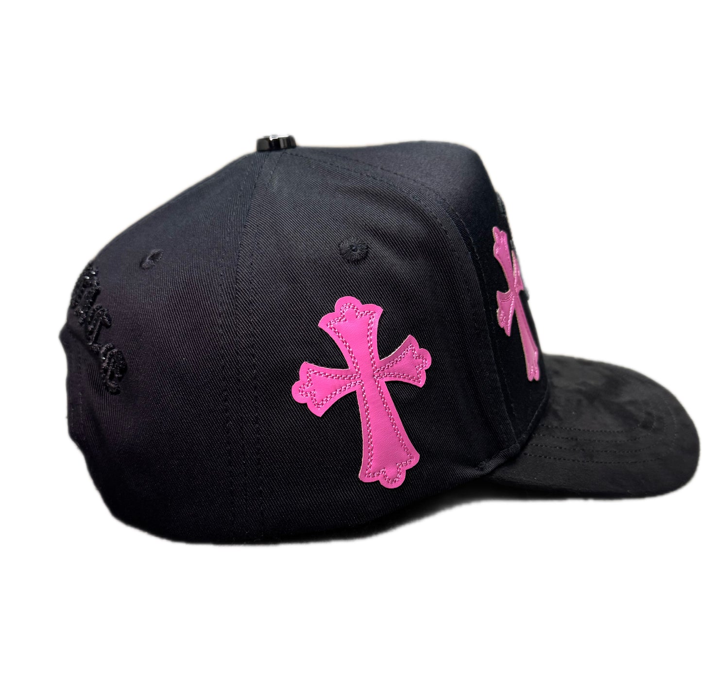 LA Black Pink Crosses Crystals