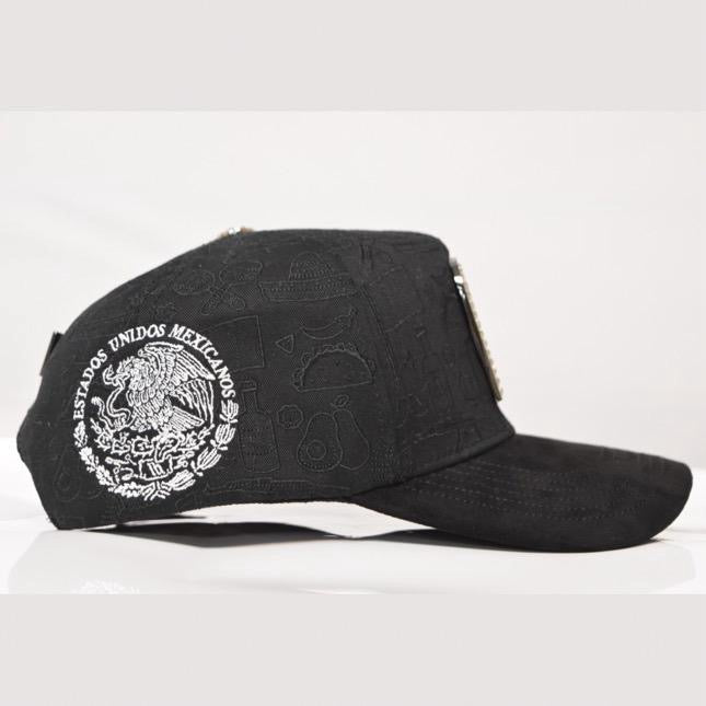 Hat M Mexico Crystals Black