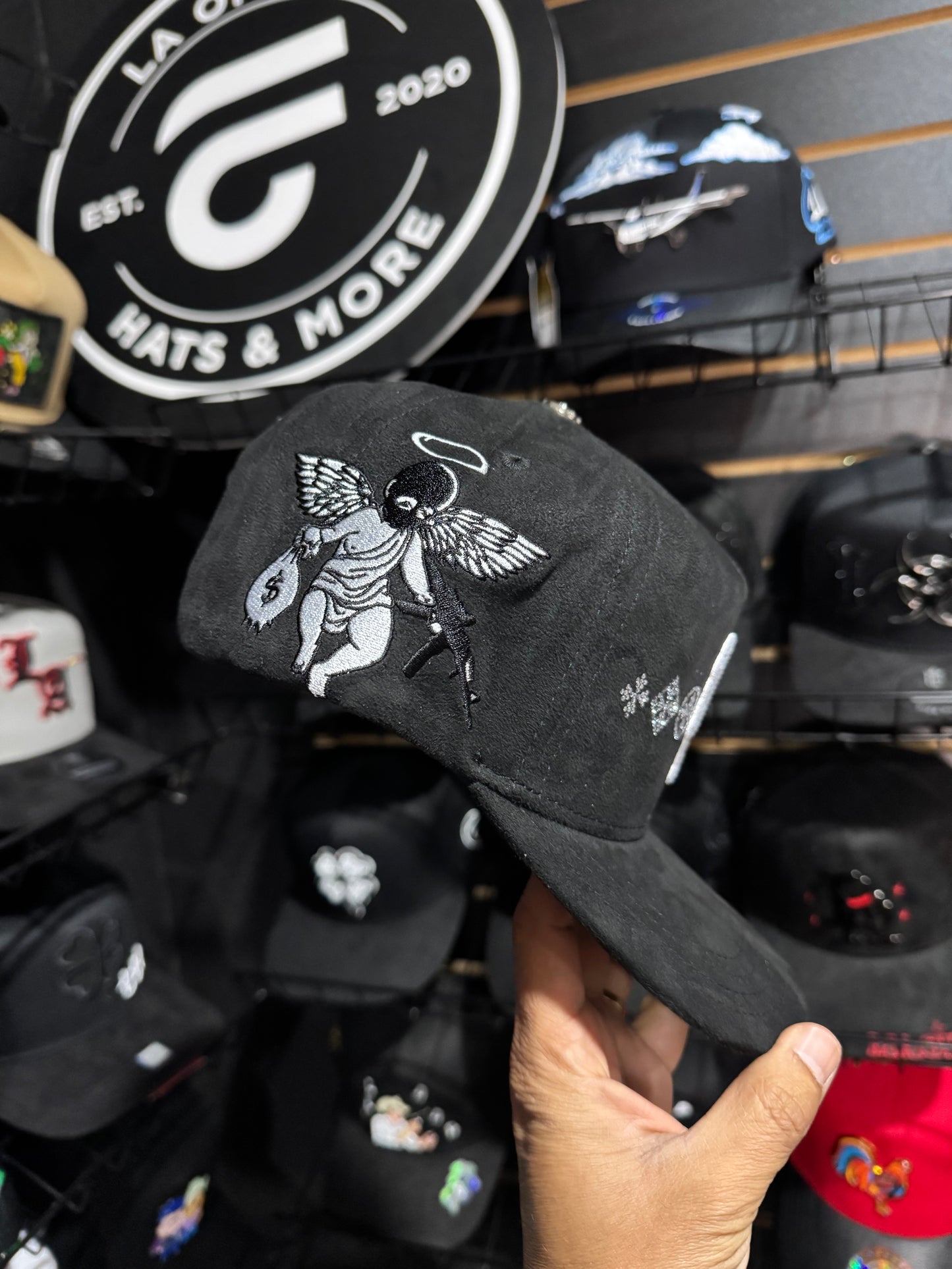 Hat LA Crystals Rico Hats Black