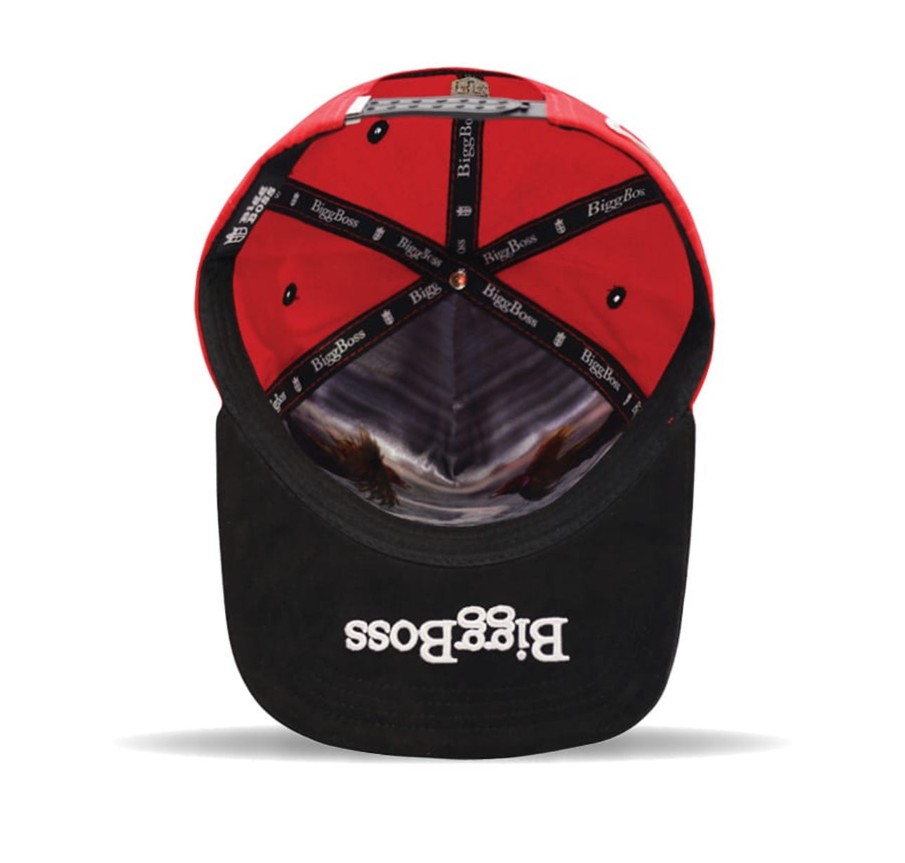 Hat Gold Rooster Red