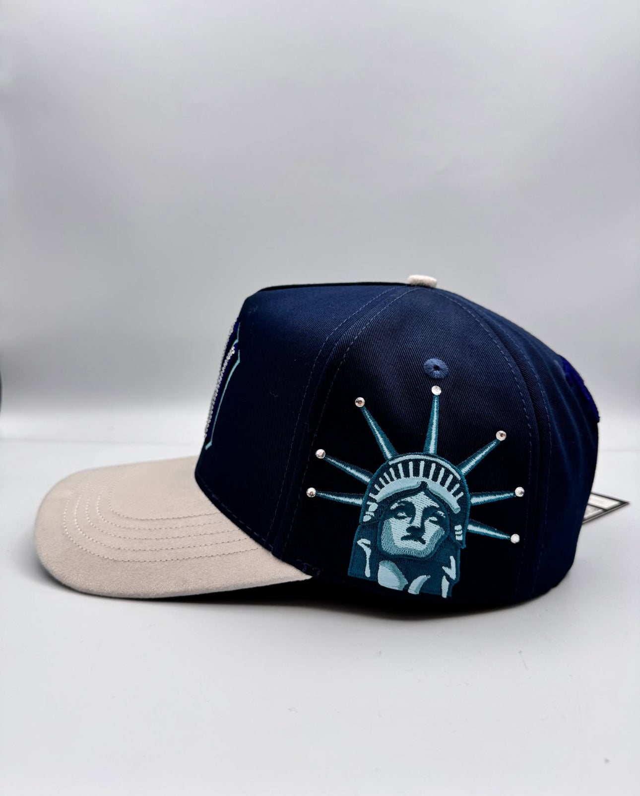 Hat BiggBoss x Kevin Hats NY Crystals Navy Gray