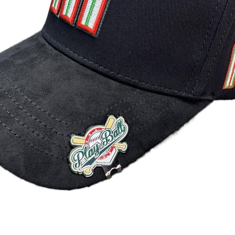 Hat M Mexico Patches Black