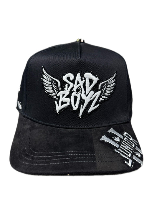 Sad Boyz Black White Crystals