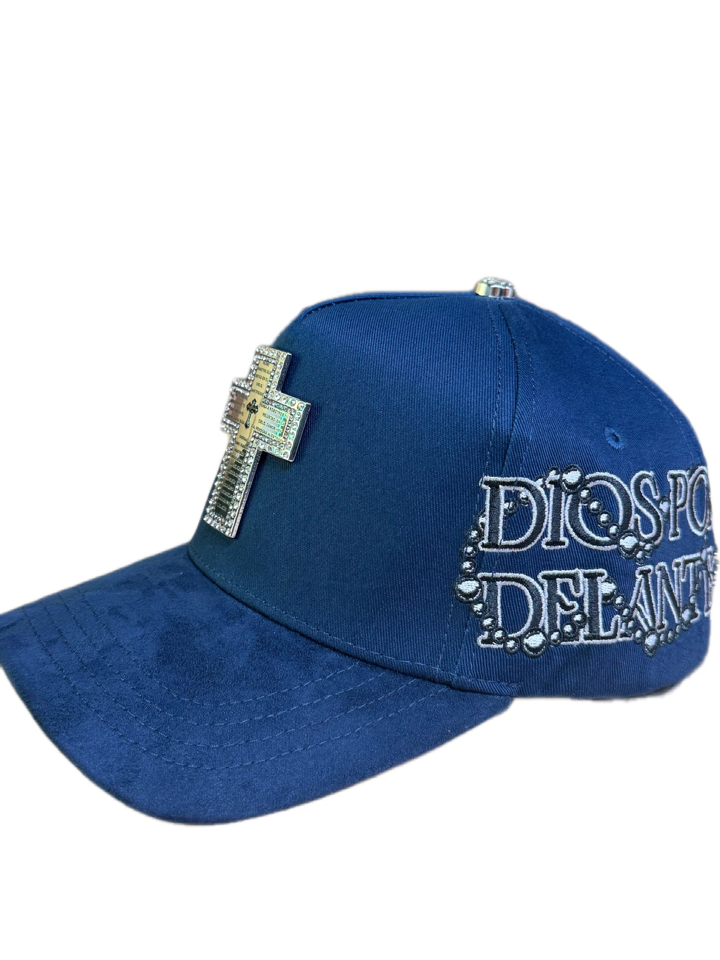 Cruz Padre Nuestro Navy Silver