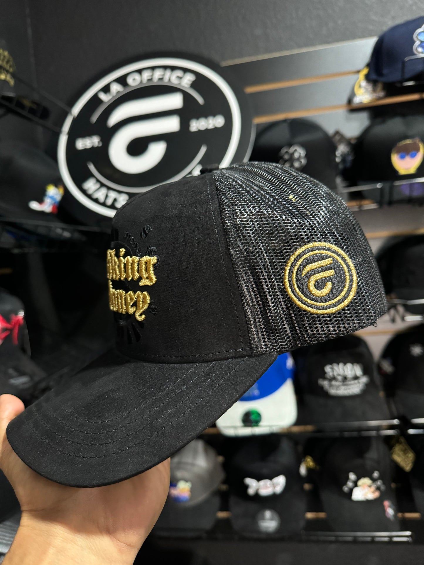 Hat Making Money Black/Gold Trucker