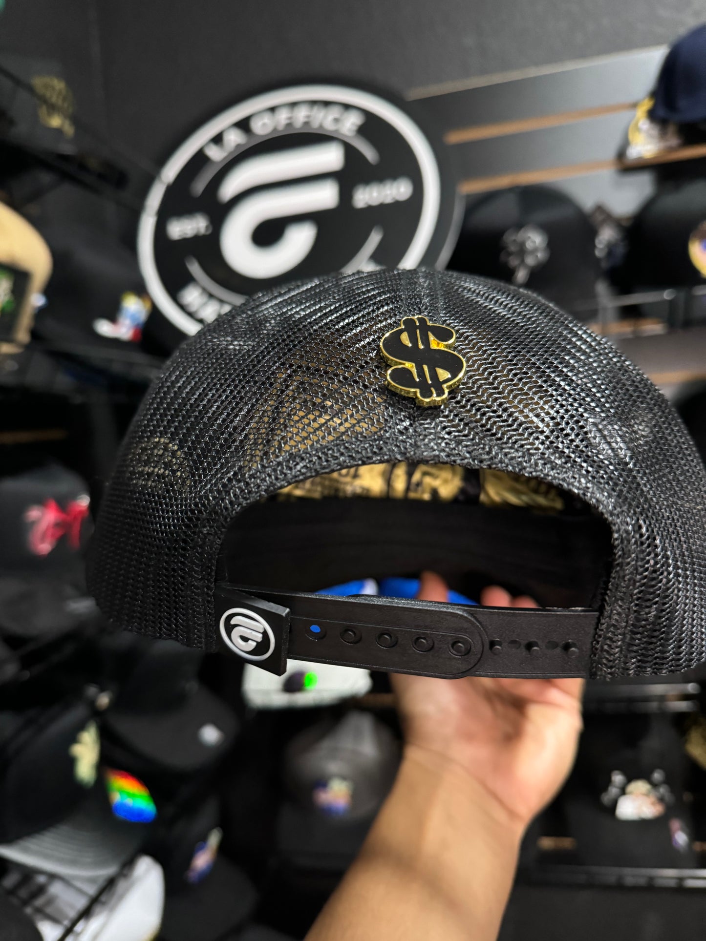 Hat Making Money Black/Gold Trucker