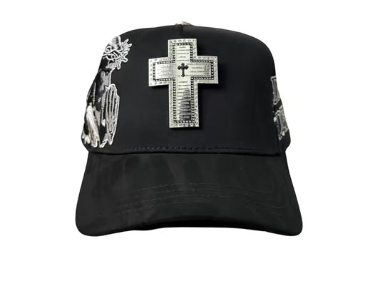 Hat Silver Cross Padre Nuestro