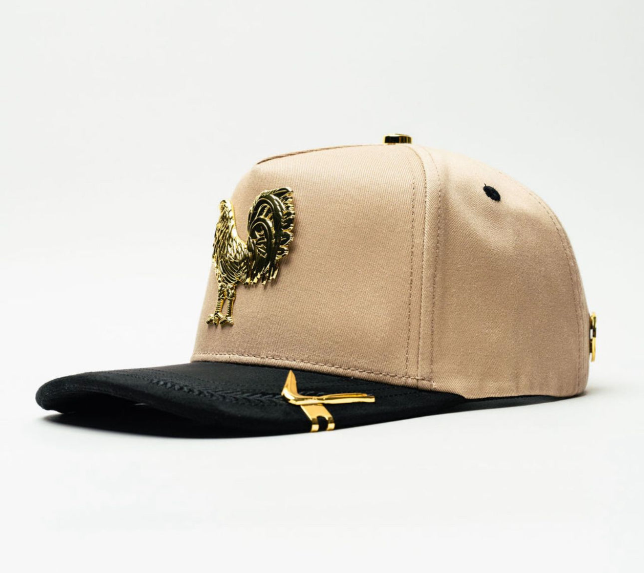 Hat Gold Rooster Beige