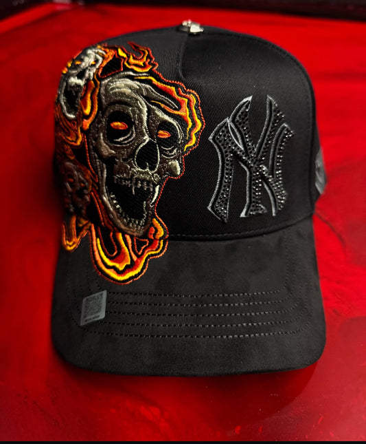 Hat NY Calaveras Flames