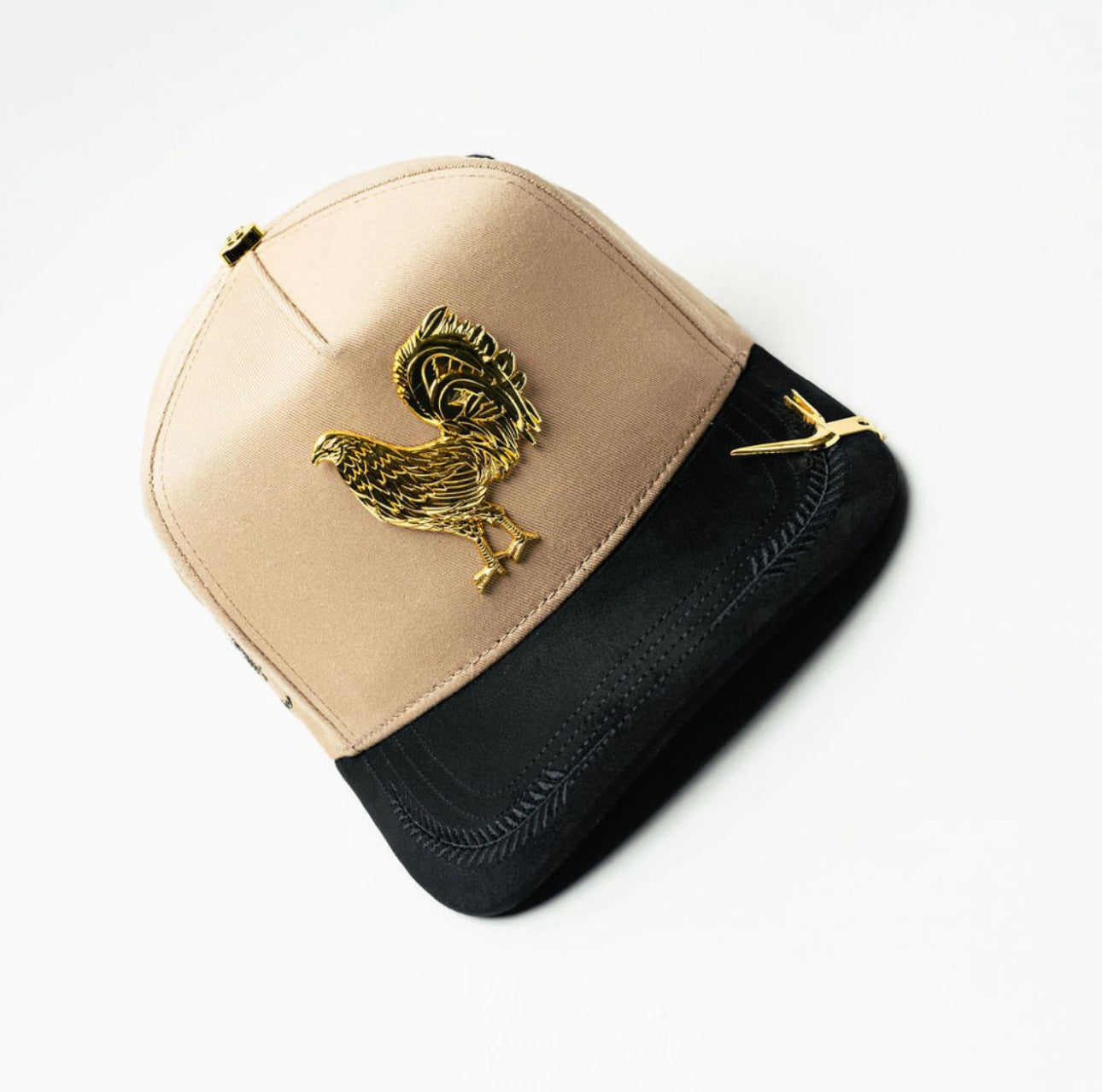 Hat Gold Rooster Beige
