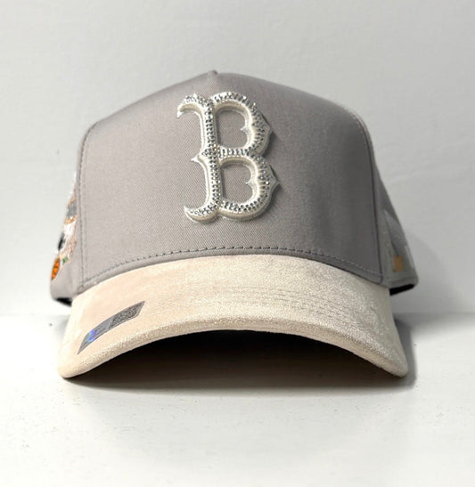 B Boston Grey Beige Crystal