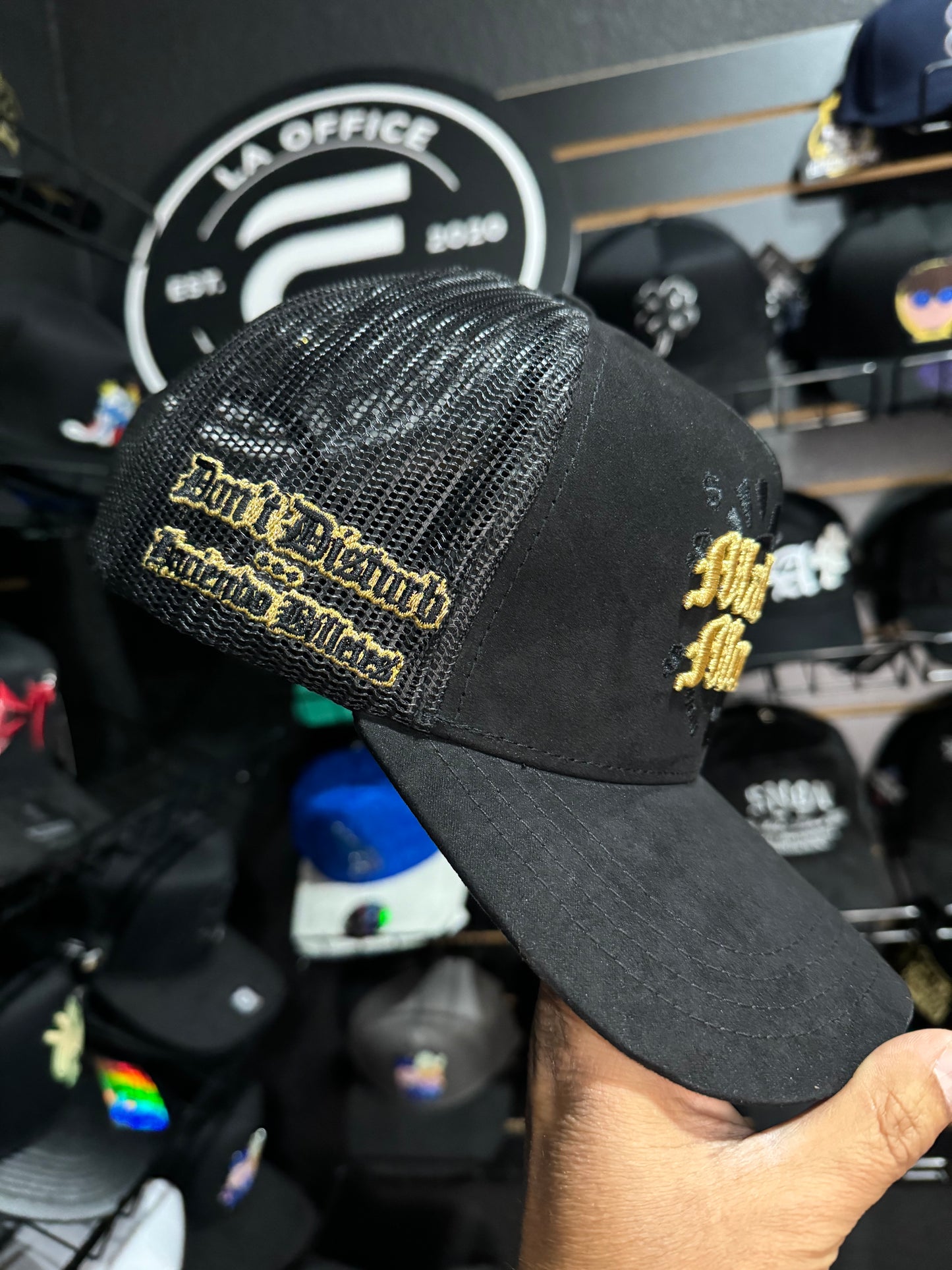 Hat Making Money Black/Gold Trucker