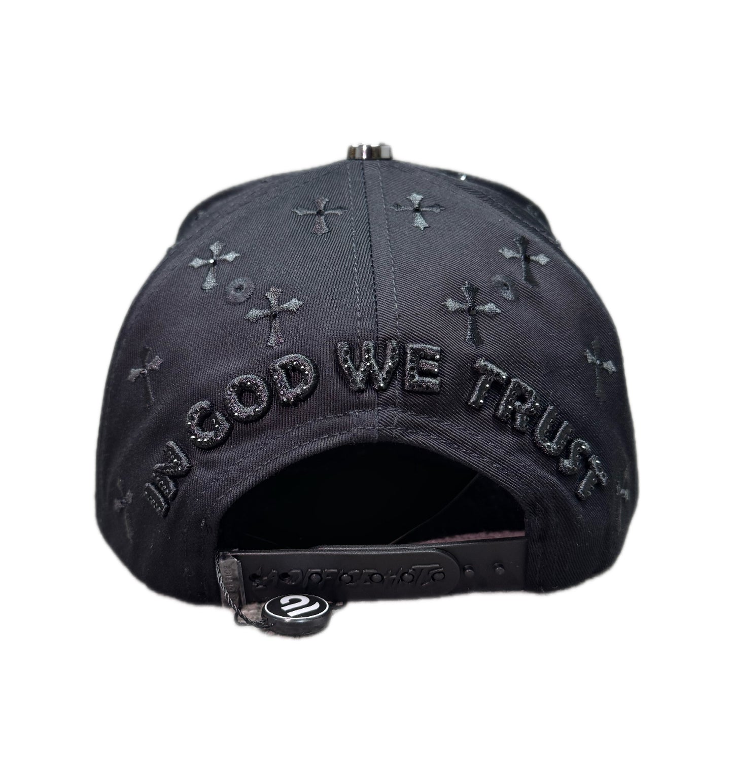 3 Cruces In God We Trust Total BLK