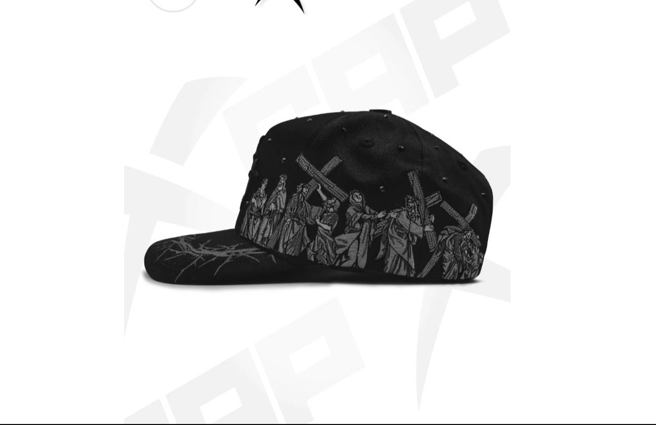 Hat Viacrucis Black Crystals