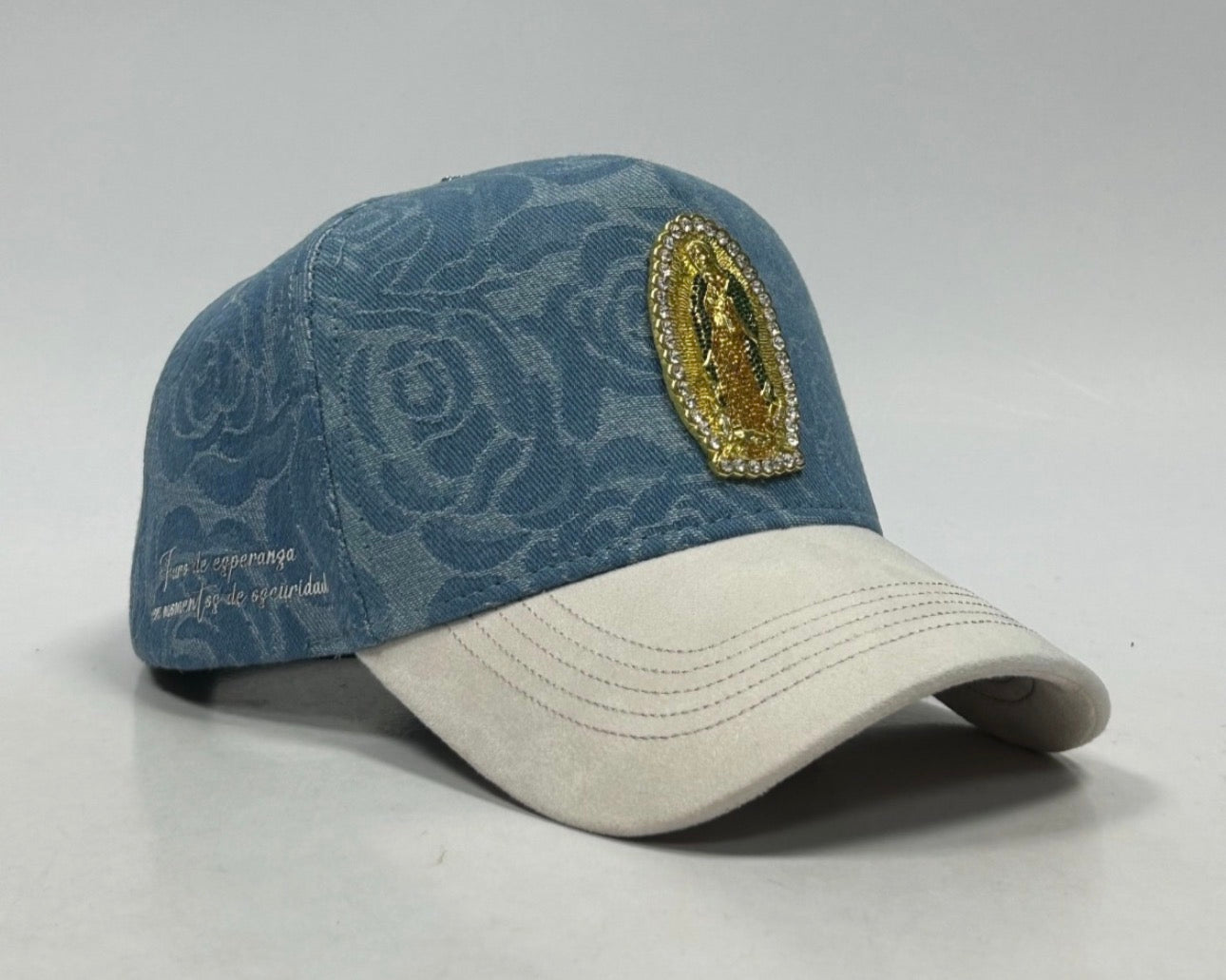 Virgen de Guadalupe Blue Beige