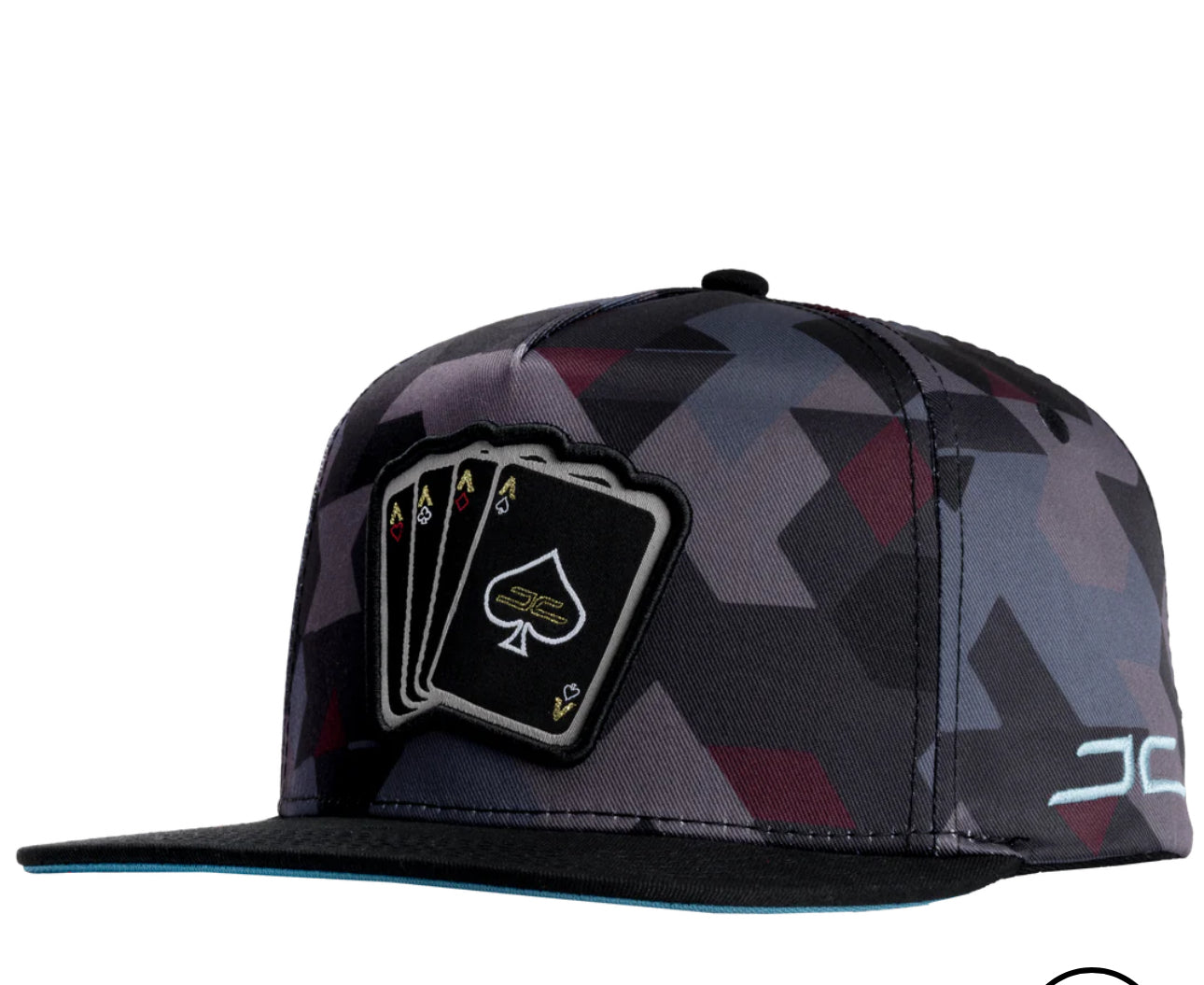 Gorra Poker Camo Blue/Red