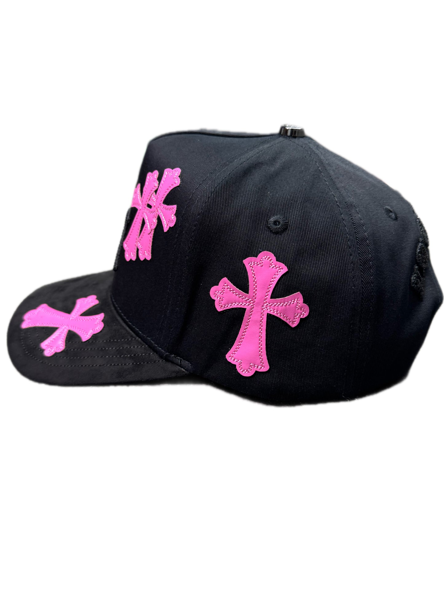 LA Black Pink Crosses Crystals