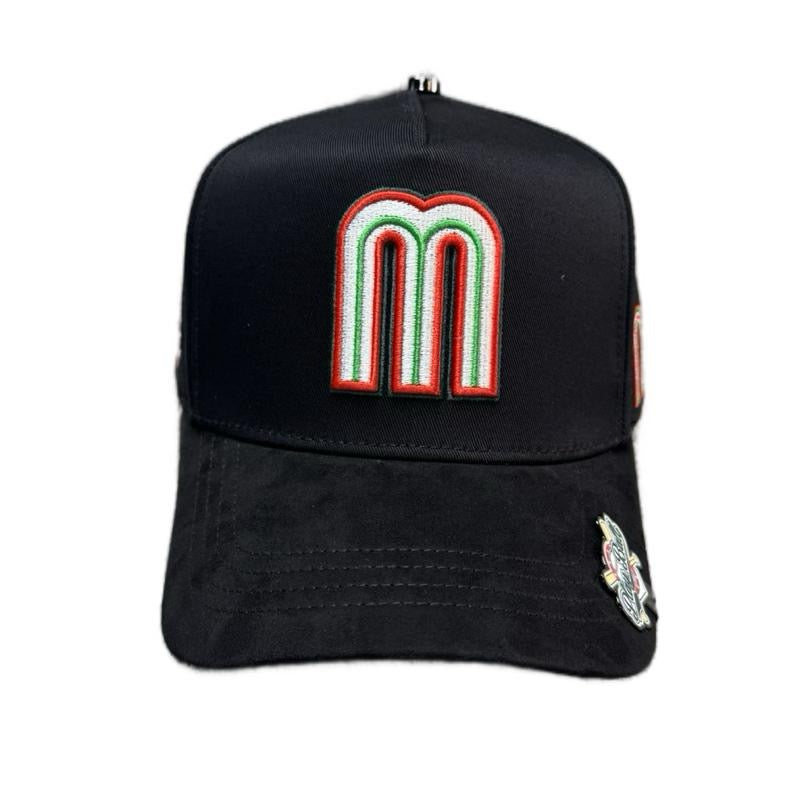 Hat M Mexico Patches Black