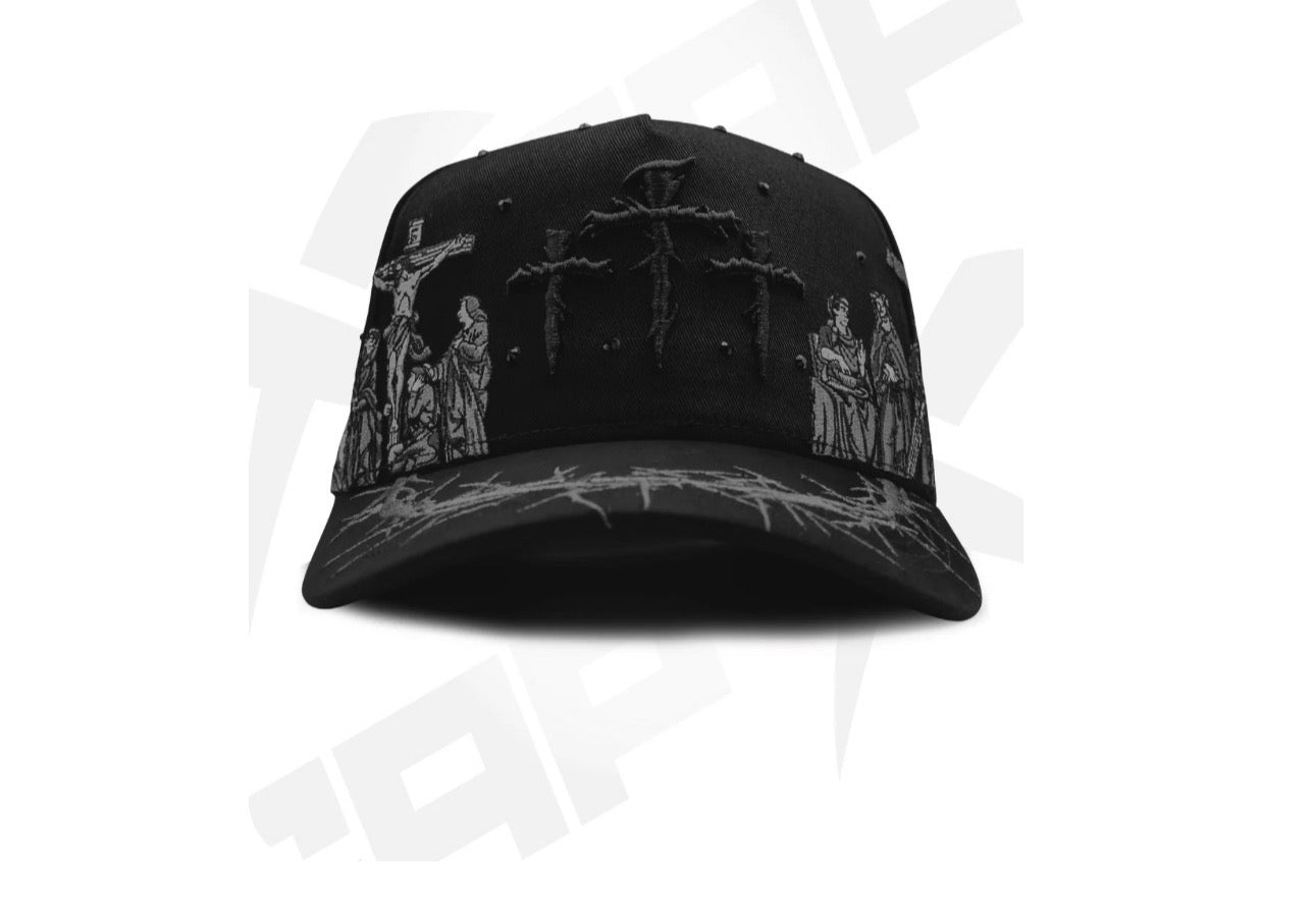 Hat Viacrucis Black Crystals