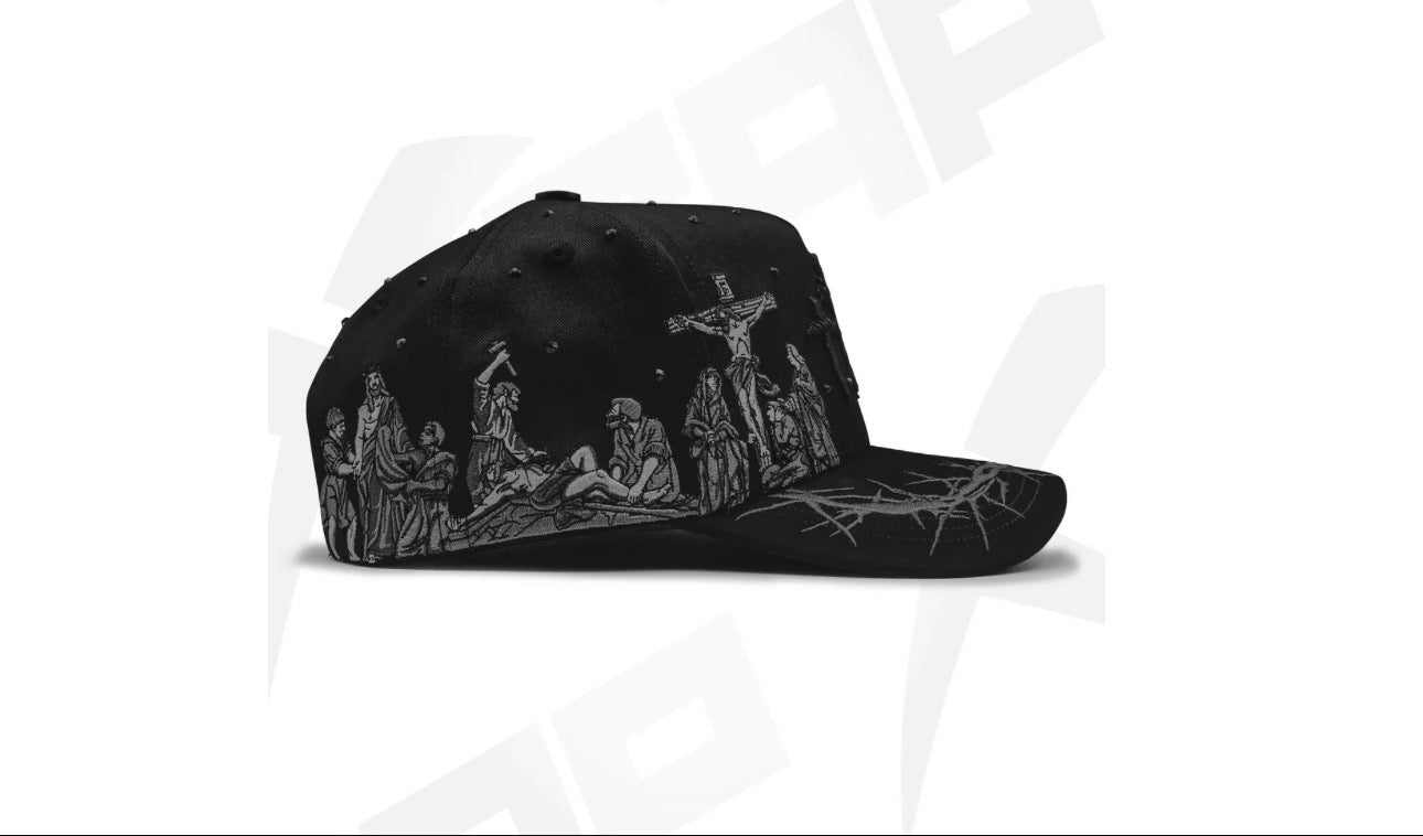 Hat Viacrucis Black Crystals