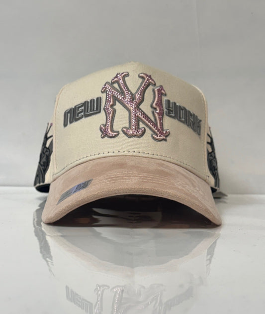 New York Beige Pink Crystals