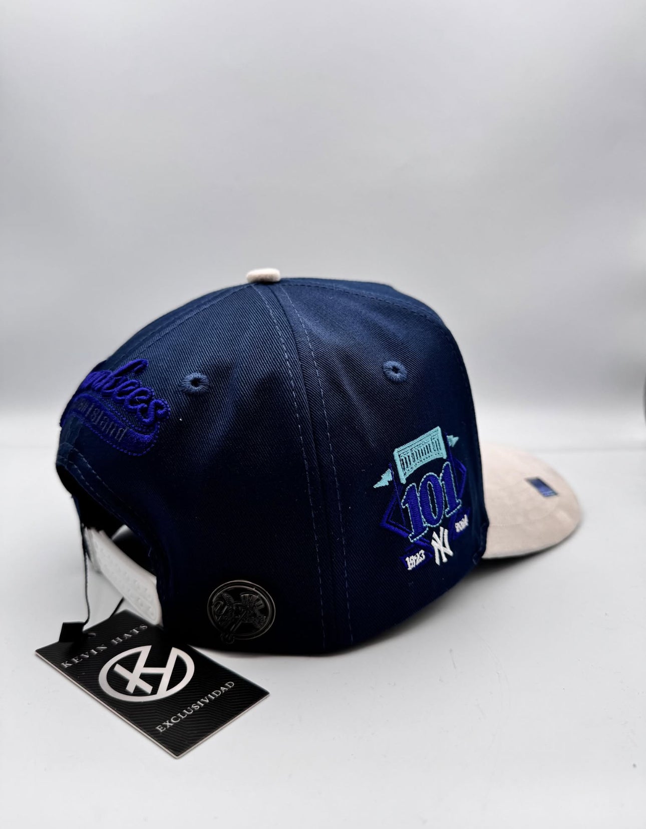 Hat BiggBoss x Kevin Hats NY Crystals Navy Gray