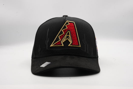 Hat Arizona Black Red Crystals